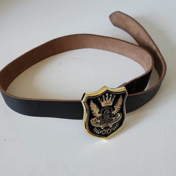 CHRISTIAN AUDIGIER | Brown Leather Belt Signature Buckle OS - Picture 4 of 4